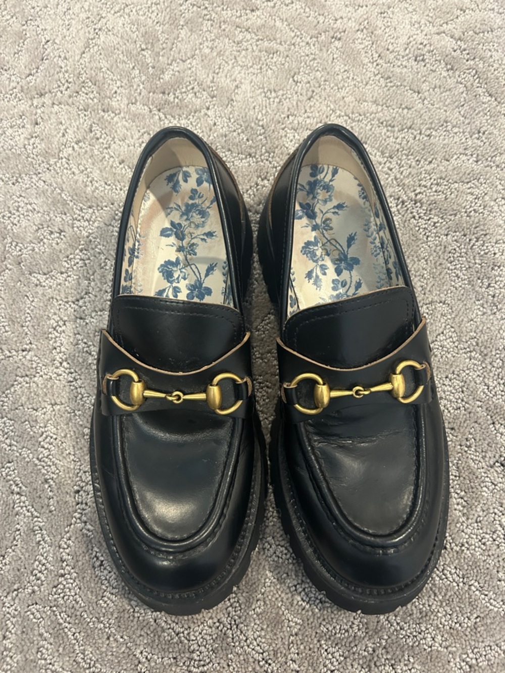 Gucci Women’s Horsebit Lug Sole Loafers